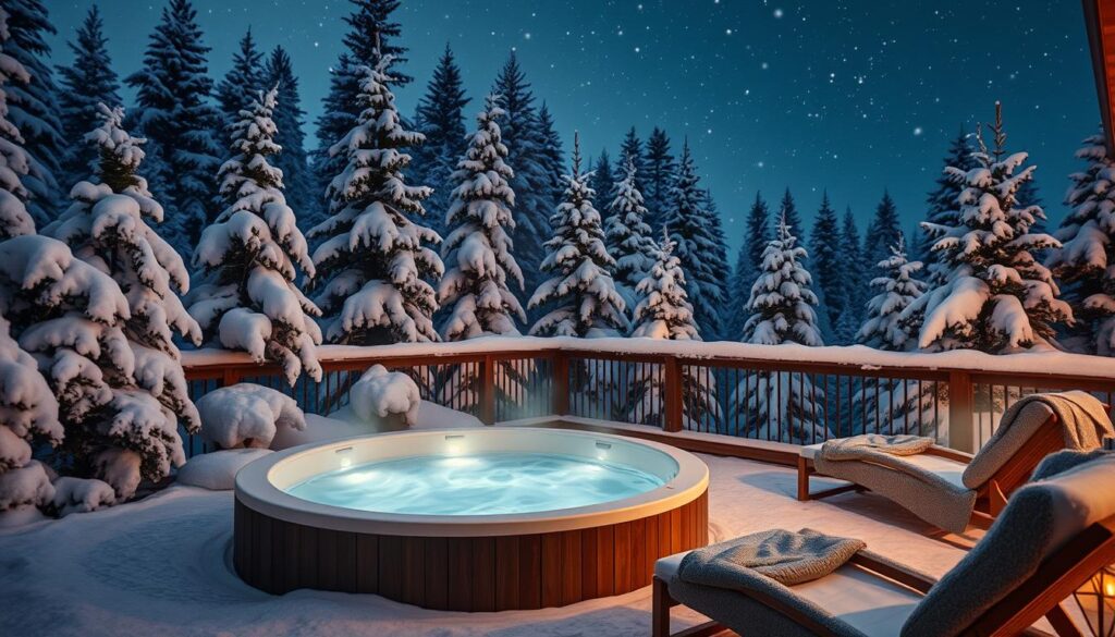 Whirlpool Outdoor Winterfest Wellness Bereich