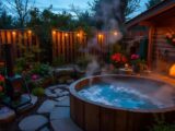 Whirlpool mit Holzofen – Entspannung im Garten