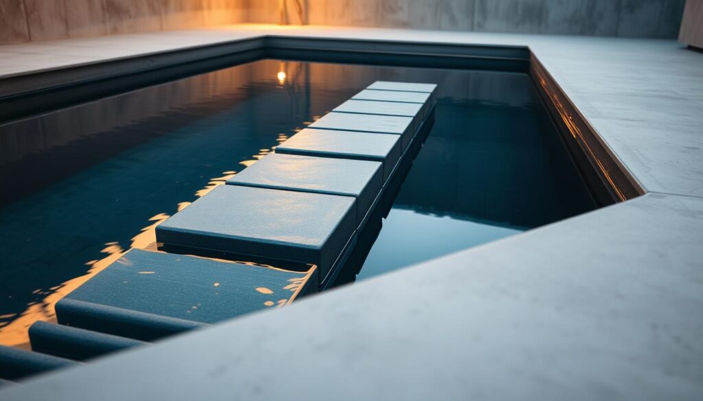 Einbau in Stahlwandbecken Einbau in Stahlwandbecken