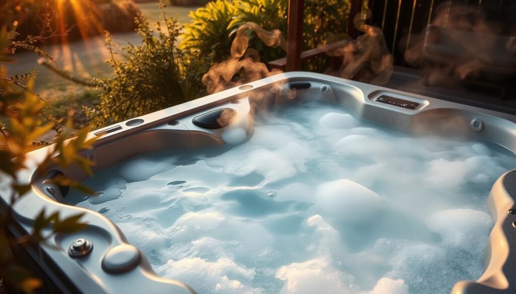 Salzwasseranwendung im Hot Tub