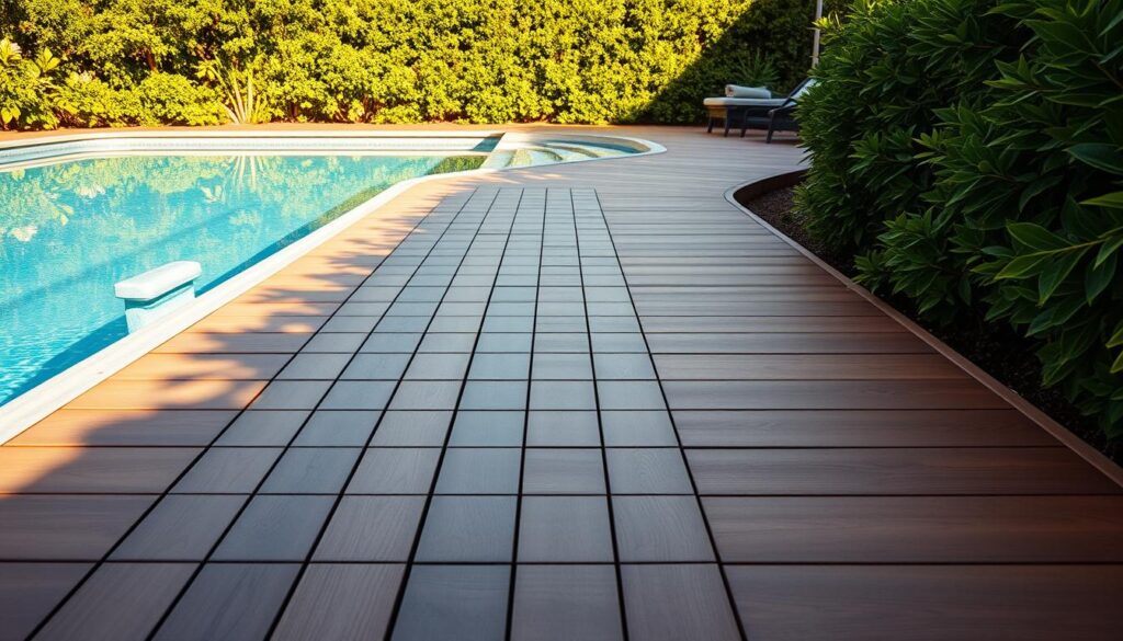 WPC-Dielen Poolumrandung