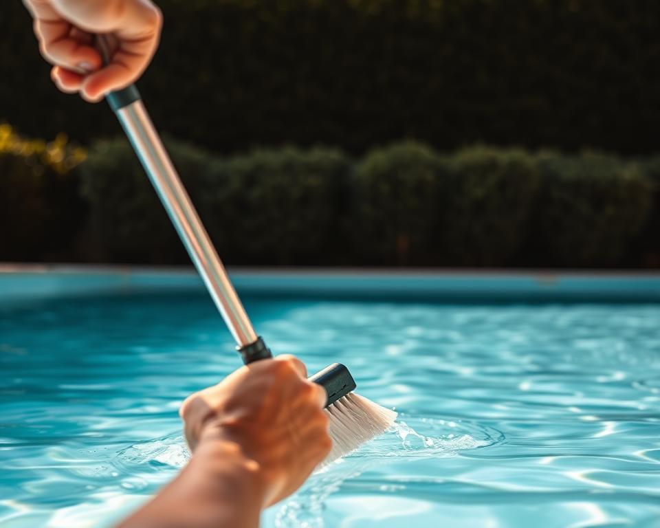 Poolfolie Reinigung und Pflege